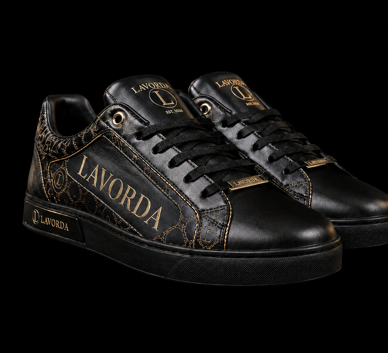 Gold Monogram Sneaker