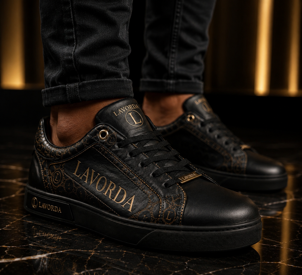 Gold Monogram Sneaker